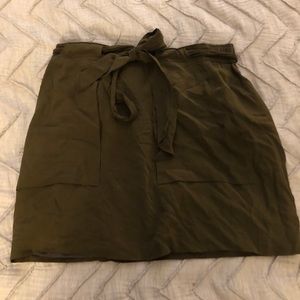 Madewell Crepe Tie Knee Length Skirt
